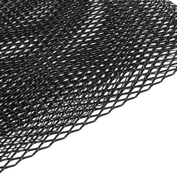 car organizer black universal aluminium racing race mesh grill grille bumper vent 40\" x 13\" material durable interior mouldin